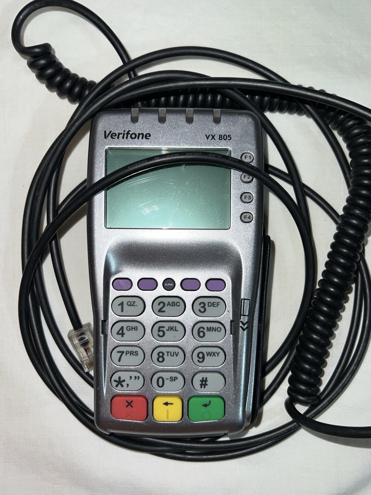 Verifone VX 805 Credit Card Reader Terminal With Cable Pre-Owned