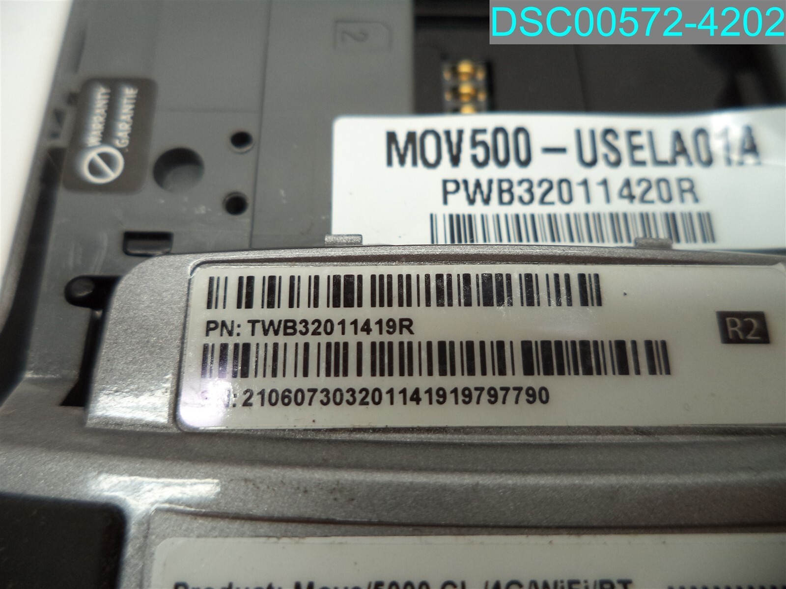Parts or Repair INGENICO MOVE 5000 TWB32011419R CL 4G WIFI BT CARD READER