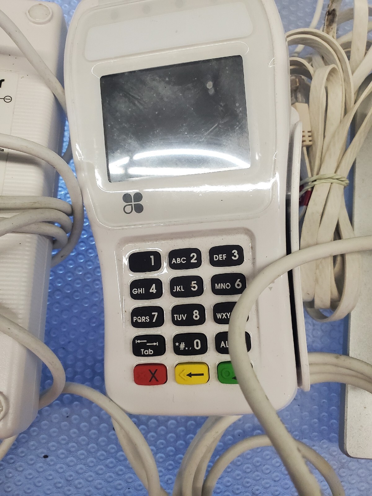Clover POS Pin Pad sales slip paper and 2 power supplies