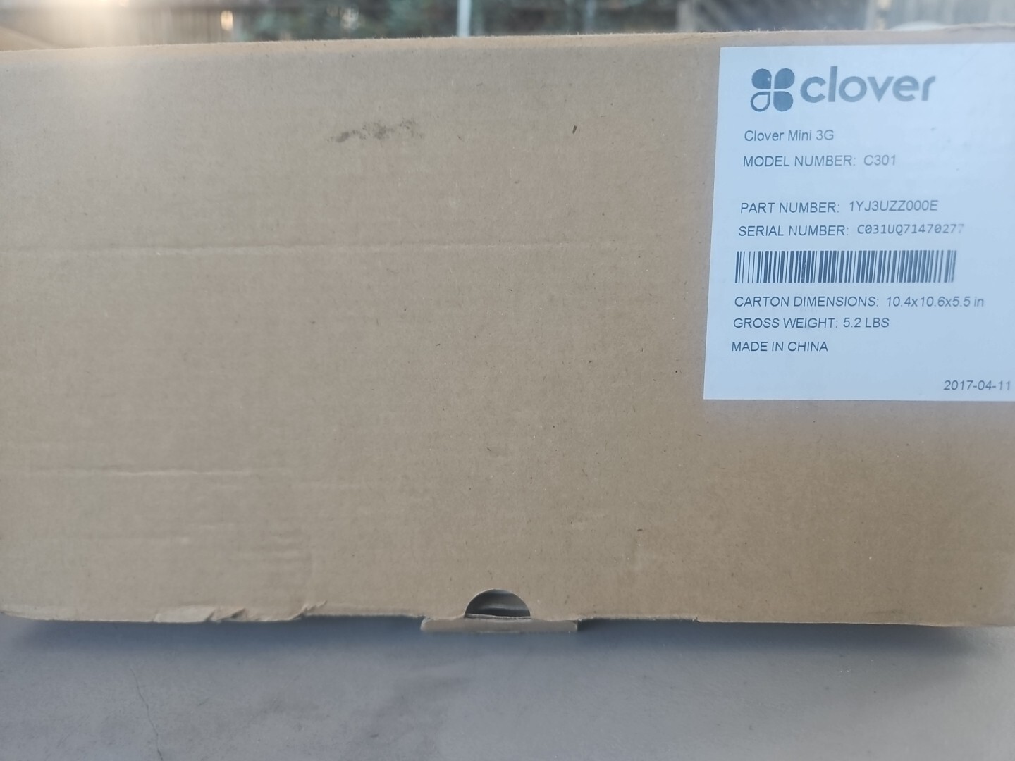 Clover Mini 3G, Model C301 with privacy screen, NEW