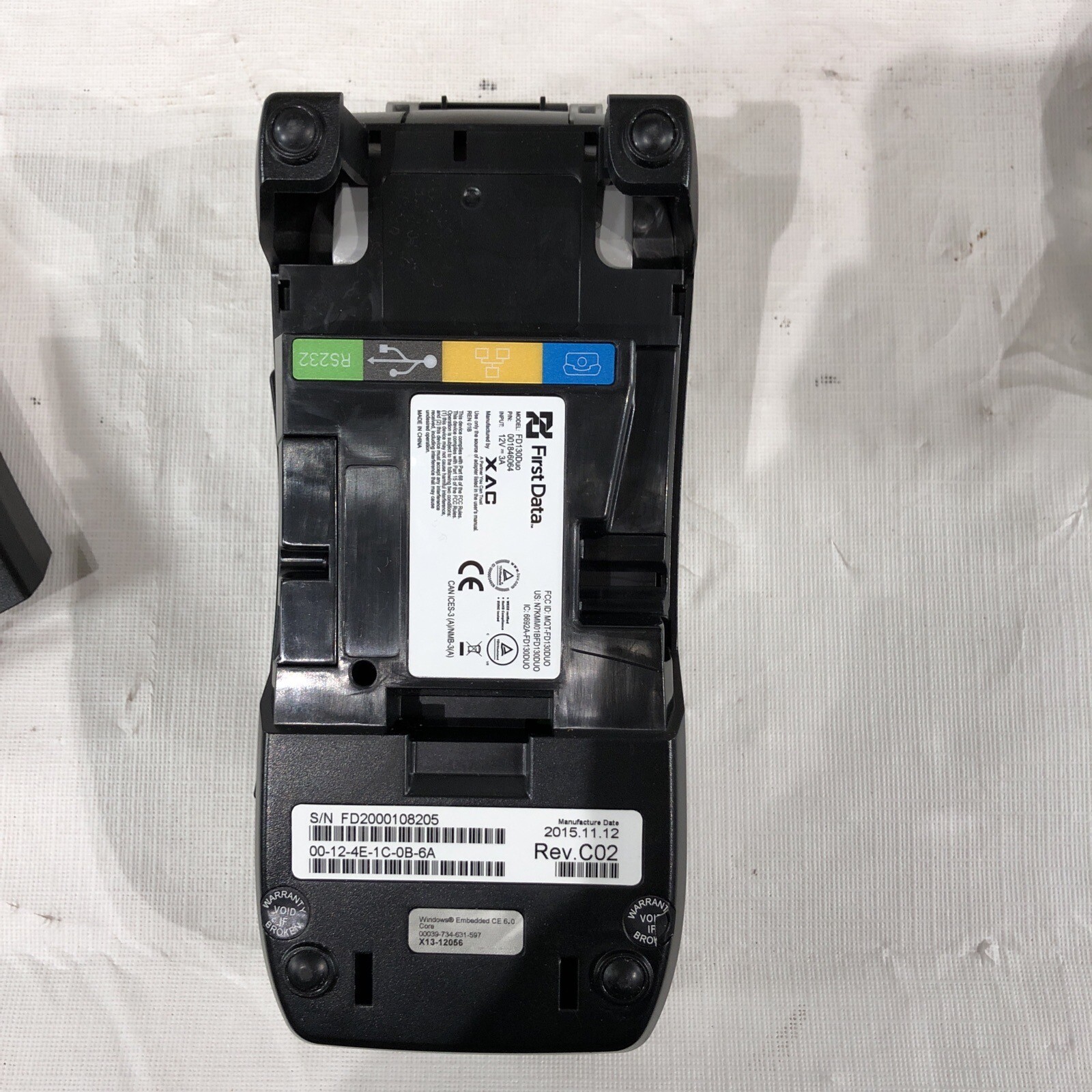 First Data FD130 Duo Credit Card Terminal with FD35 Keypad (tap, EMV)