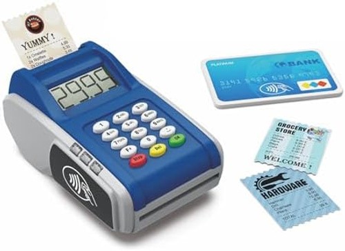 Payment Terminal Toys, Point of Sale Terminal with Light and Sound, Cash Regi…