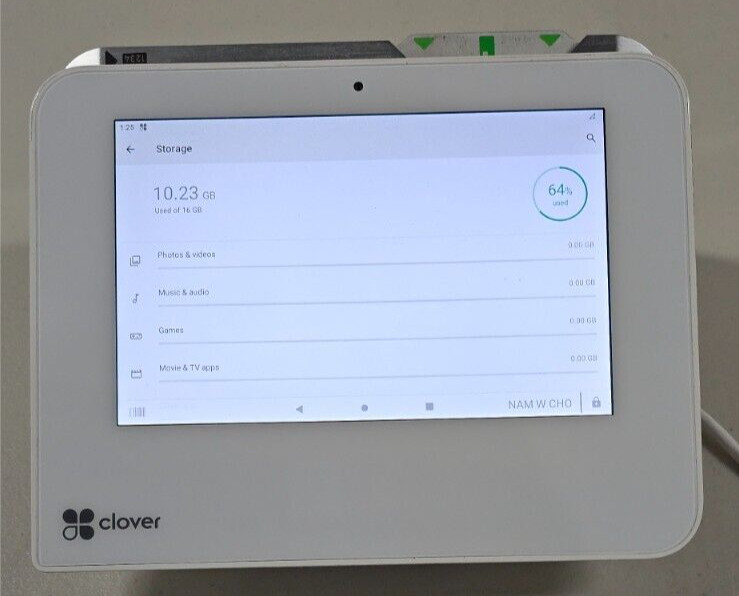 Clover Mini C302U POS System (Wi-Fi + Cellular) with USB Hub Excellent Condition
