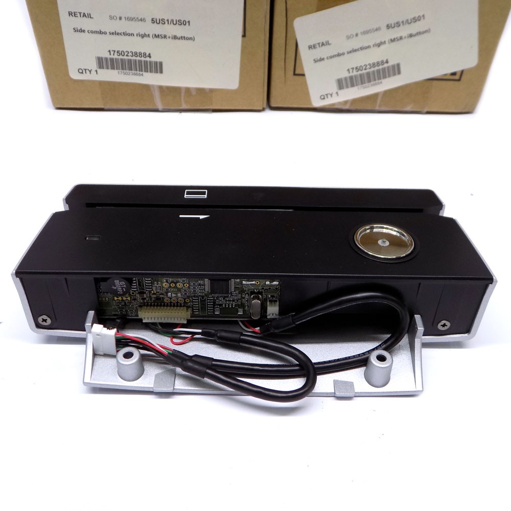 (Lot of 5) Wincor Nixdorf 01750238884 MSR+iButton Magnetic Strip Card Reader