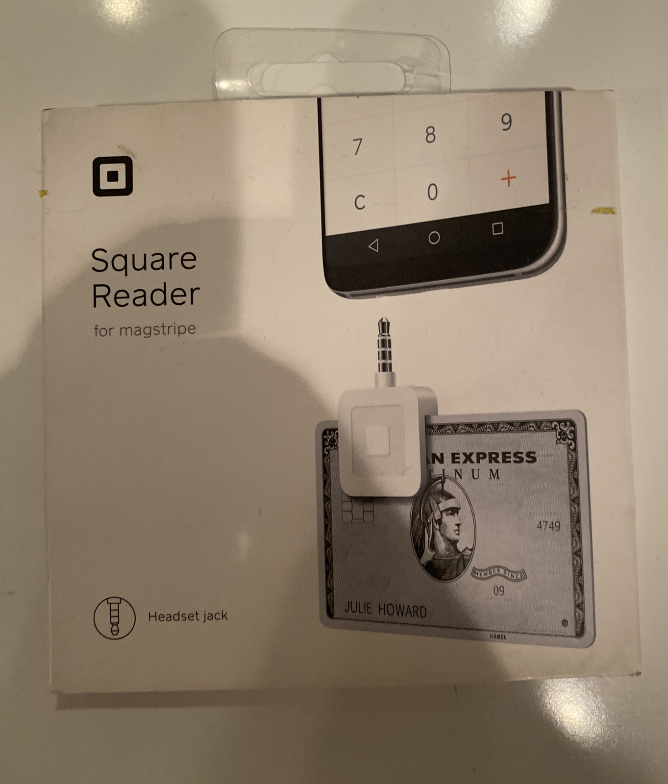 Square A-PKG-0206-01 Credit Debit Card Reader – White for Apple iPhone and…