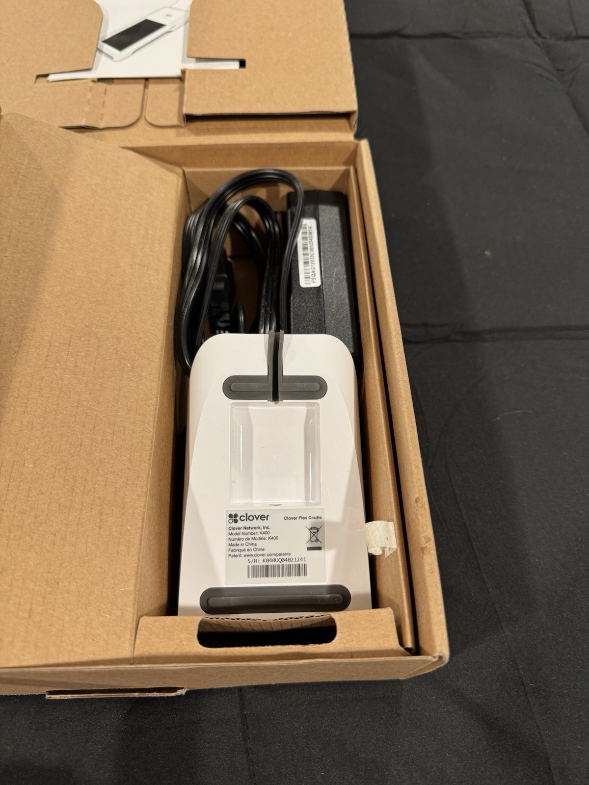 Clover Flex LTE C401U + Clover Flex starter kit K400 U. Parts Only. Sold As-Is