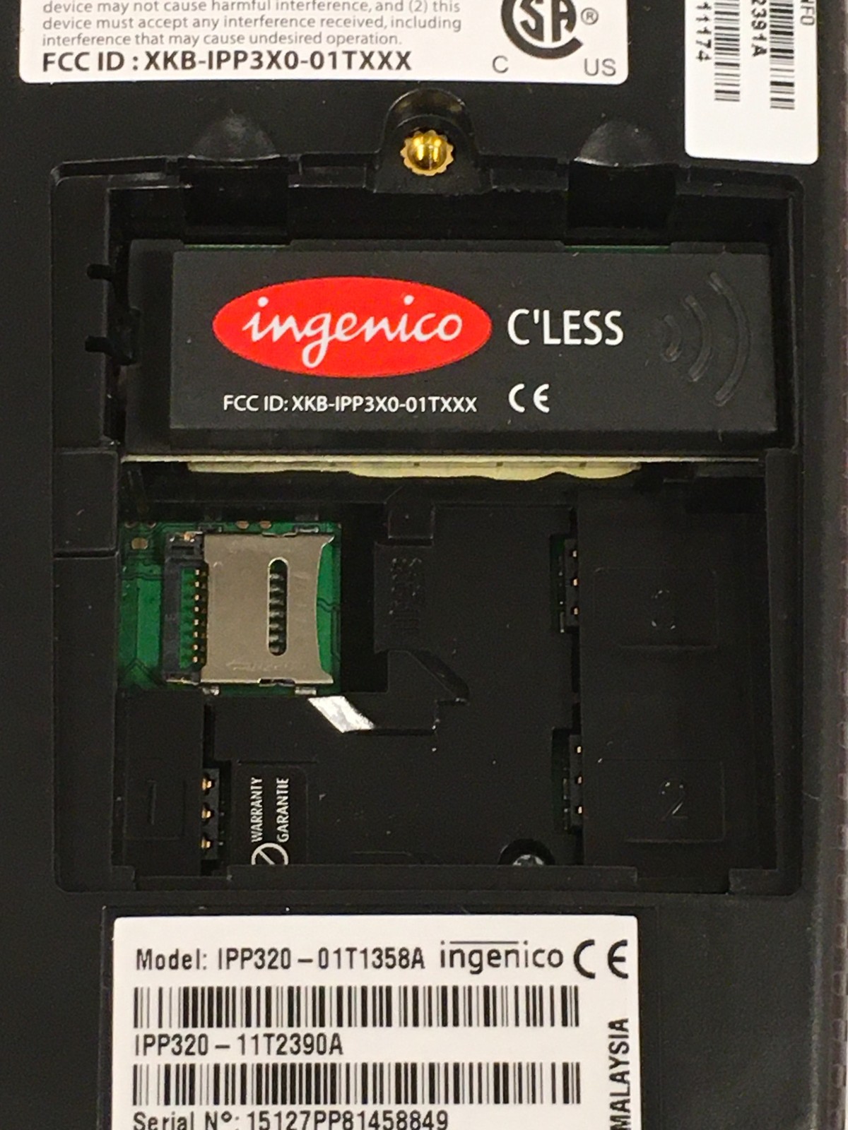3x Ingenico iPP320 Credit/Debit OpenEdge Card Reader IPP320-01T1358A FREE SHIP