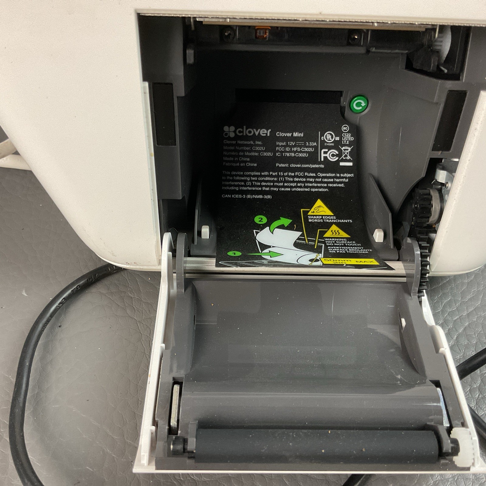 Clover Mini C302U 2nd Gen POS System + Hub & Power Supply–Locked- Working