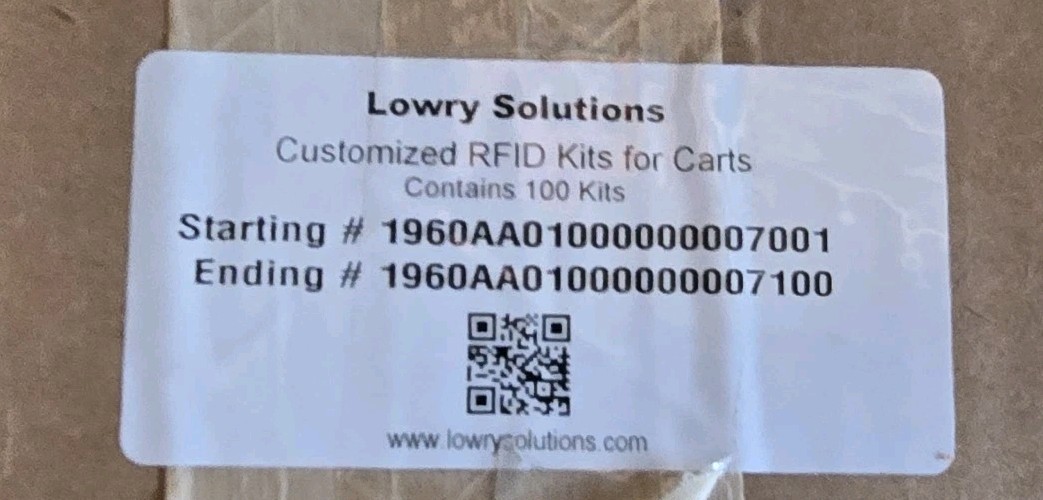 RFID X100 Tags Confidex Carrier Tough II Cart Equiptment Asset ID Tracking