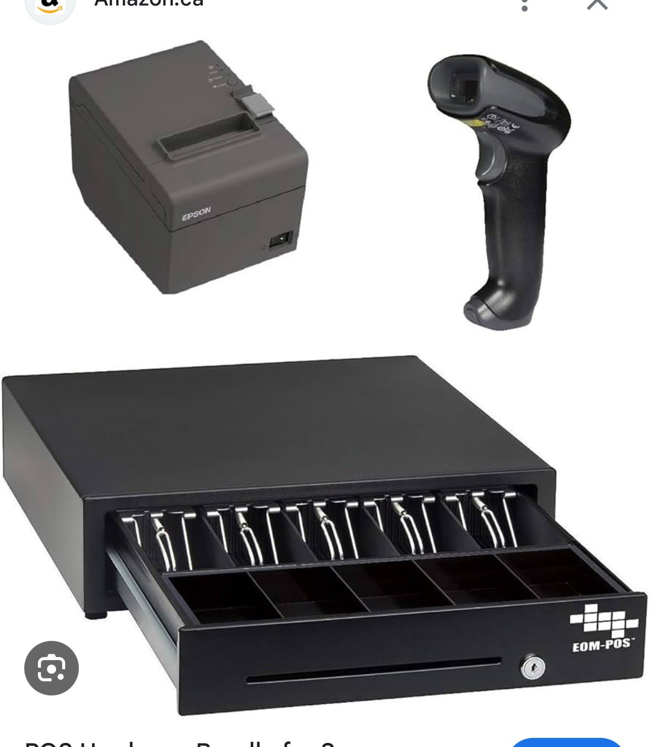 Square Register POS System Black COMPLETE Kit + Kitchen Printer + EXTRAS