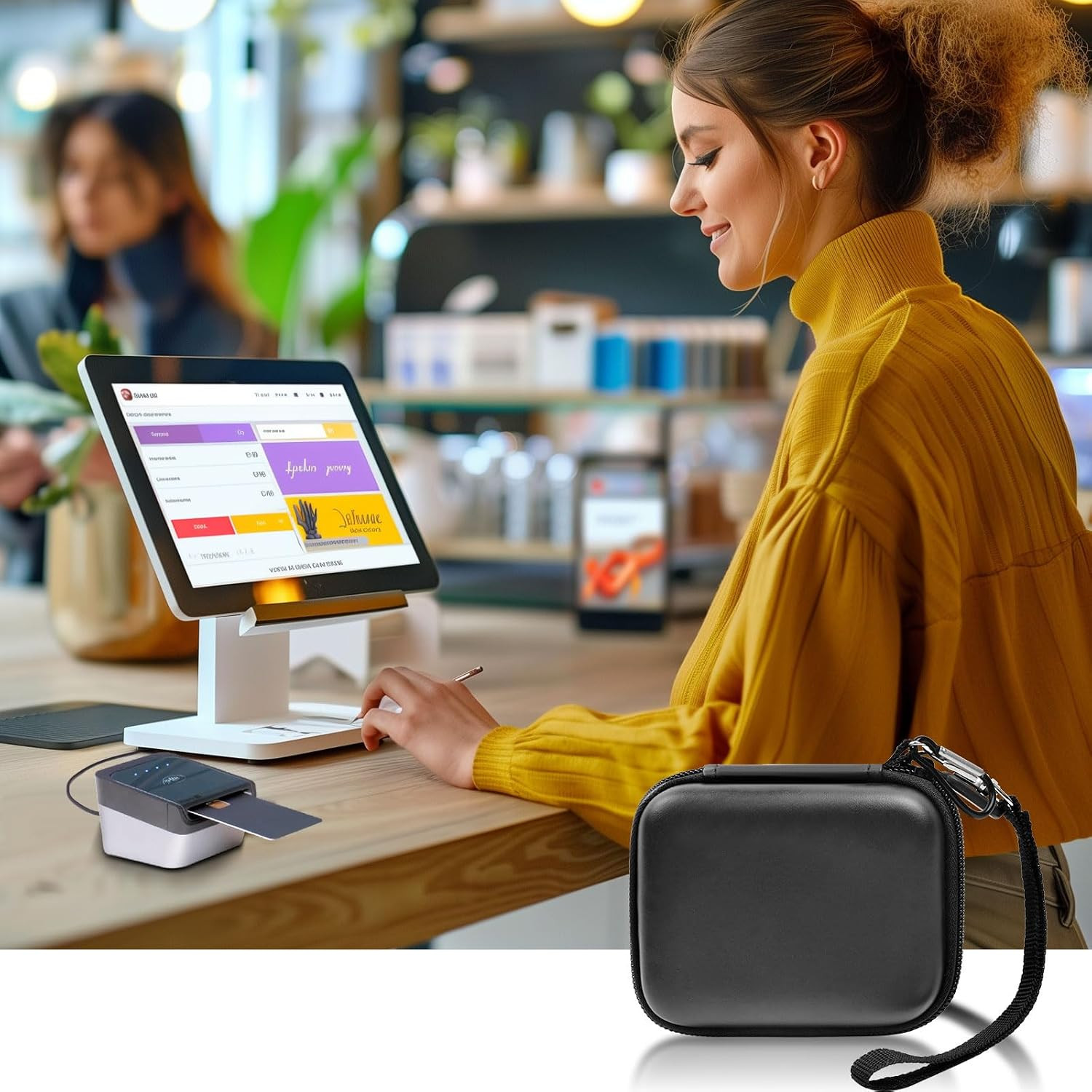 Tap-To-Pay Card Reader Case for Shopify Tap & Chip Reader | Hard Case, Secure St