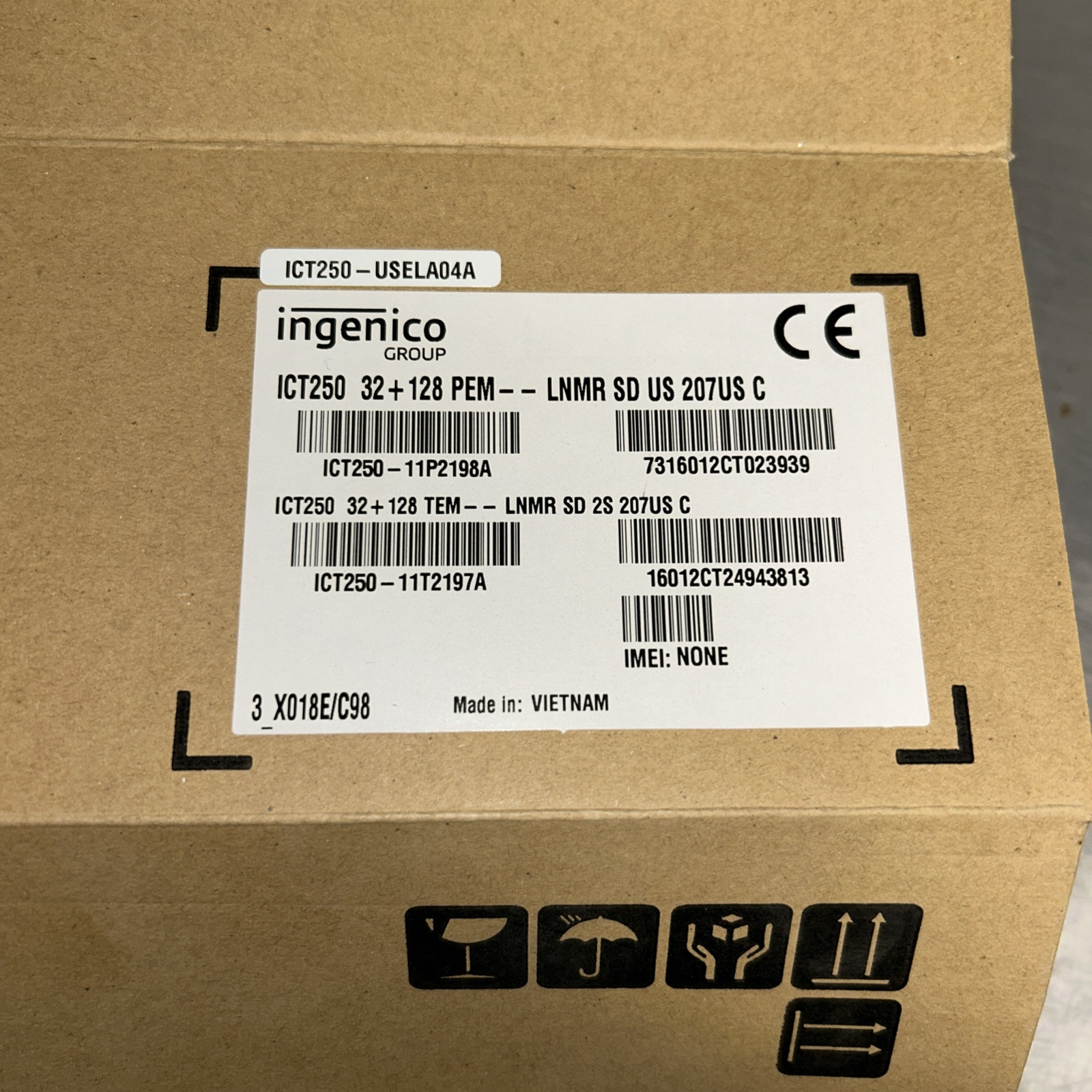 Ingenico iCT250 Credit Card Terminal Reader ICT250