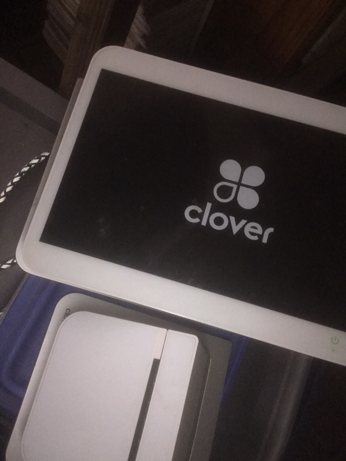 Clover Station C100 POS 1.0 System Printer Point Sale P100 Locked Master