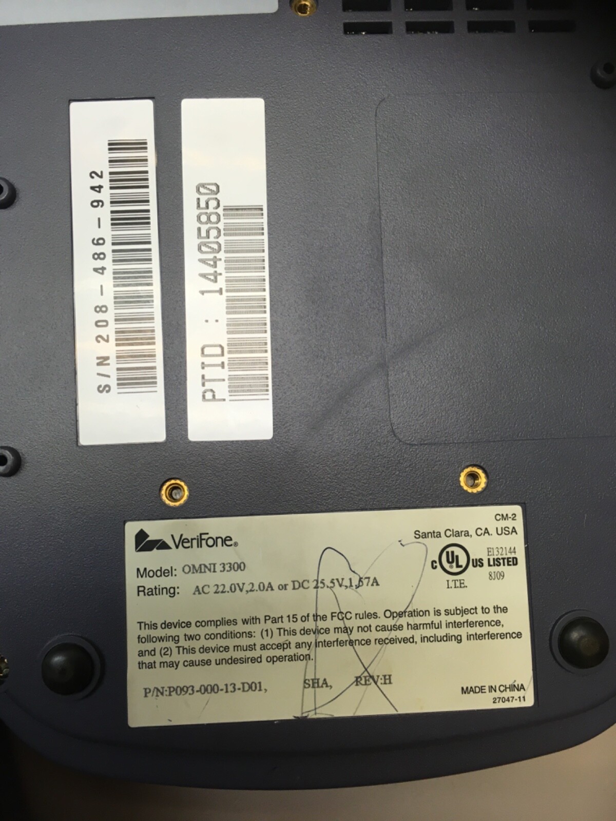 VeriFone Vx520 EMV IP Dial / CTLS – used Verifone Omni 3750 & 3300 CC Terminal