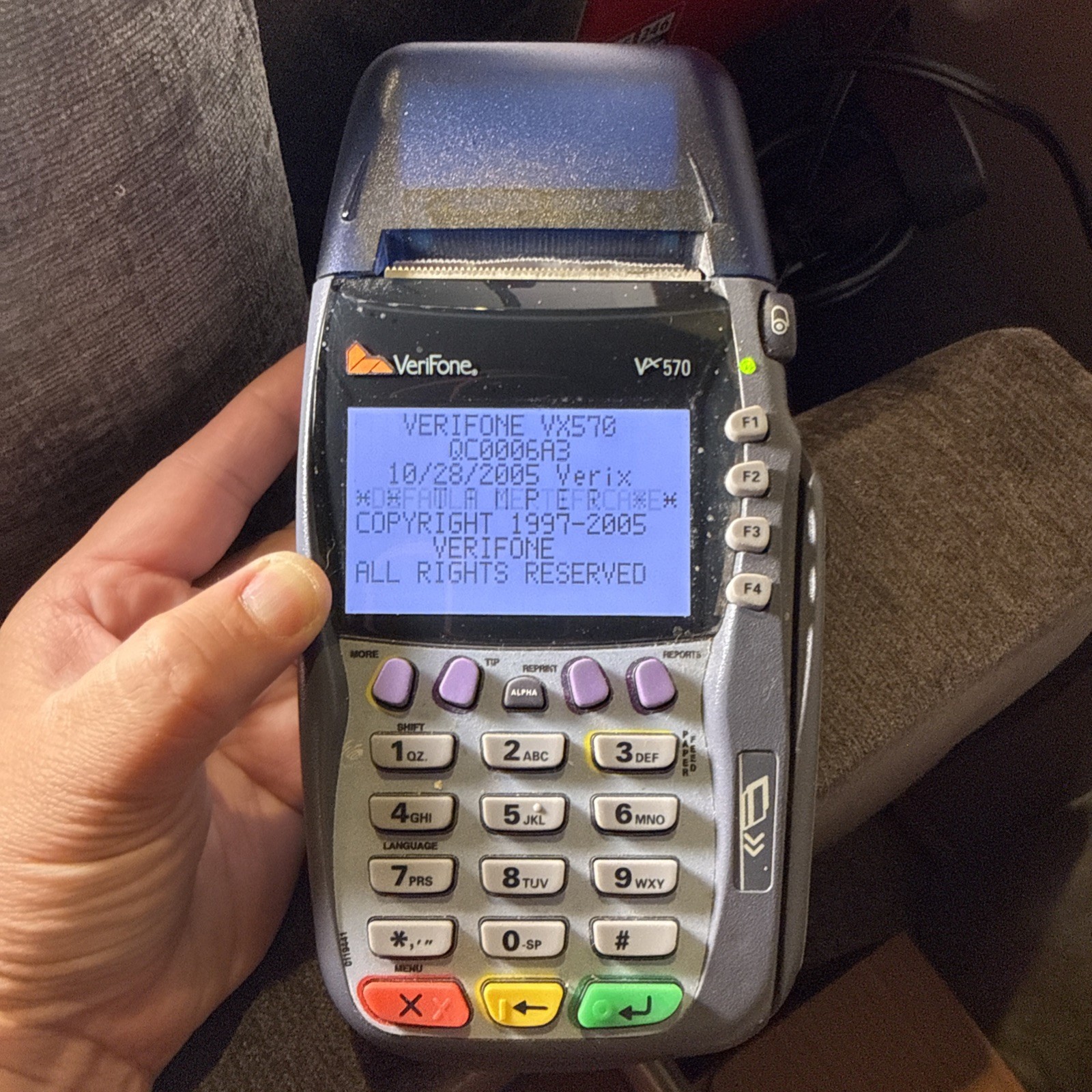 VeriFone Vx570 Credit Card Terminal Reader POS Point of Sale