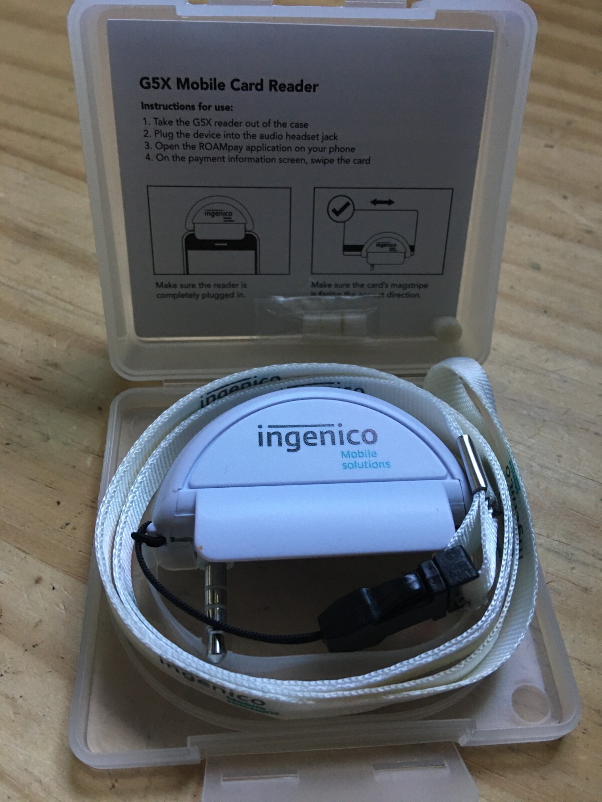 Ingenico Mobile Solutions G5X Mobile Card Reader White