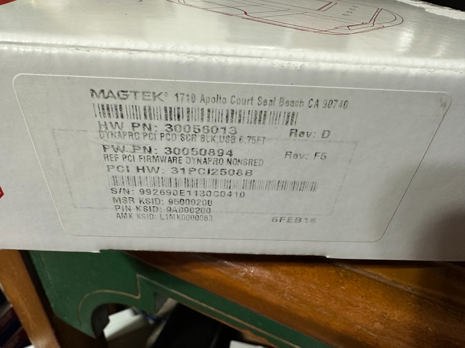 NEW MAGTEK – DYNAPRO CREDIT CARD TERMINAL PIN-ENTRY DEVICE 30056013