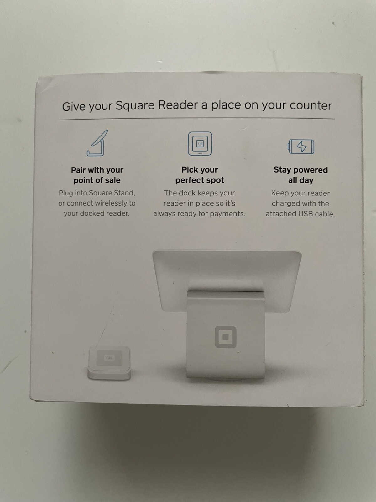 Square A-SKU-0120-03 Dock for Contactless Credit Card Reader NEW Open Box