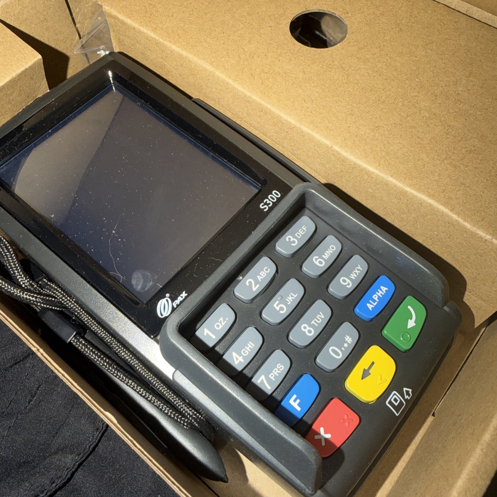 PAX S300 Integrated PIN Pad Credit Card Terminal S300-000-364-02NA+Power Apadter