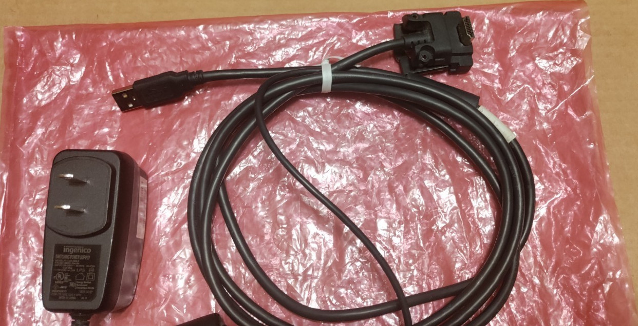 Ingenico Cable 296111170AD USB HDMI For Lane 3000/5000/7000 + PSC16A-080L6 Power