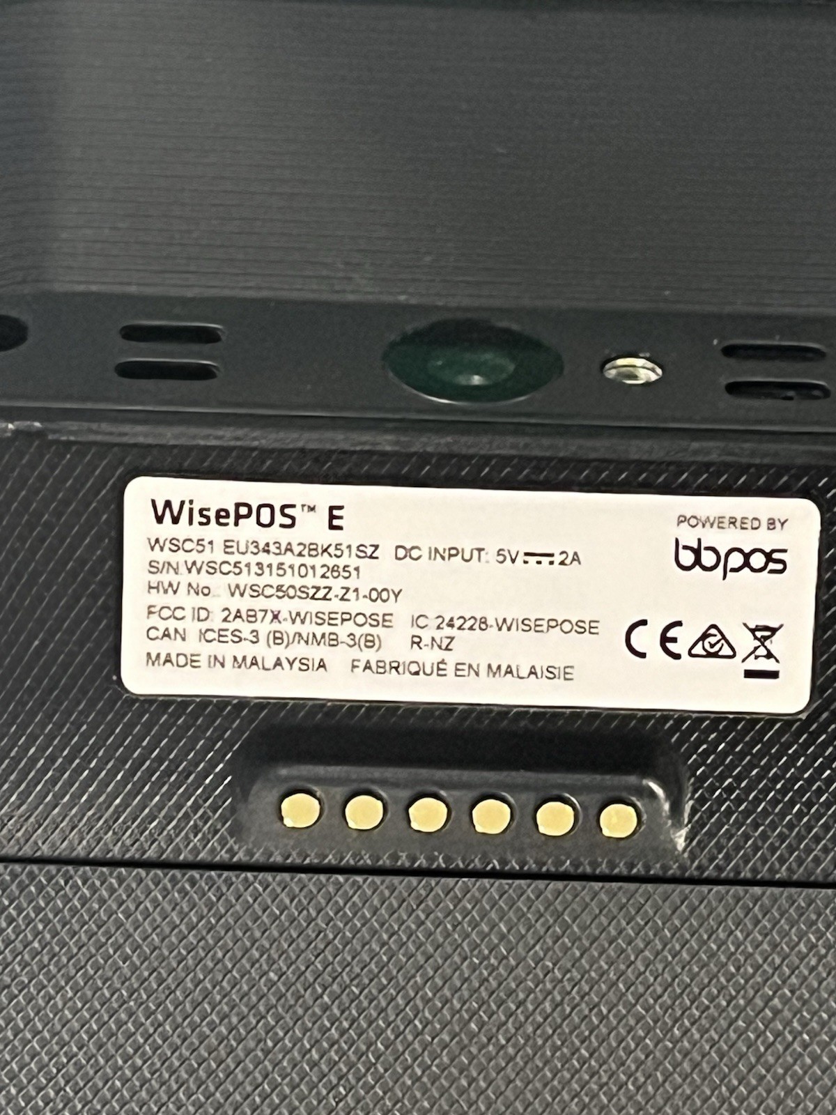 Three BBPOS WisePOS E WSC51 Card Reader + Cable – Deregistered, Reset, Tested