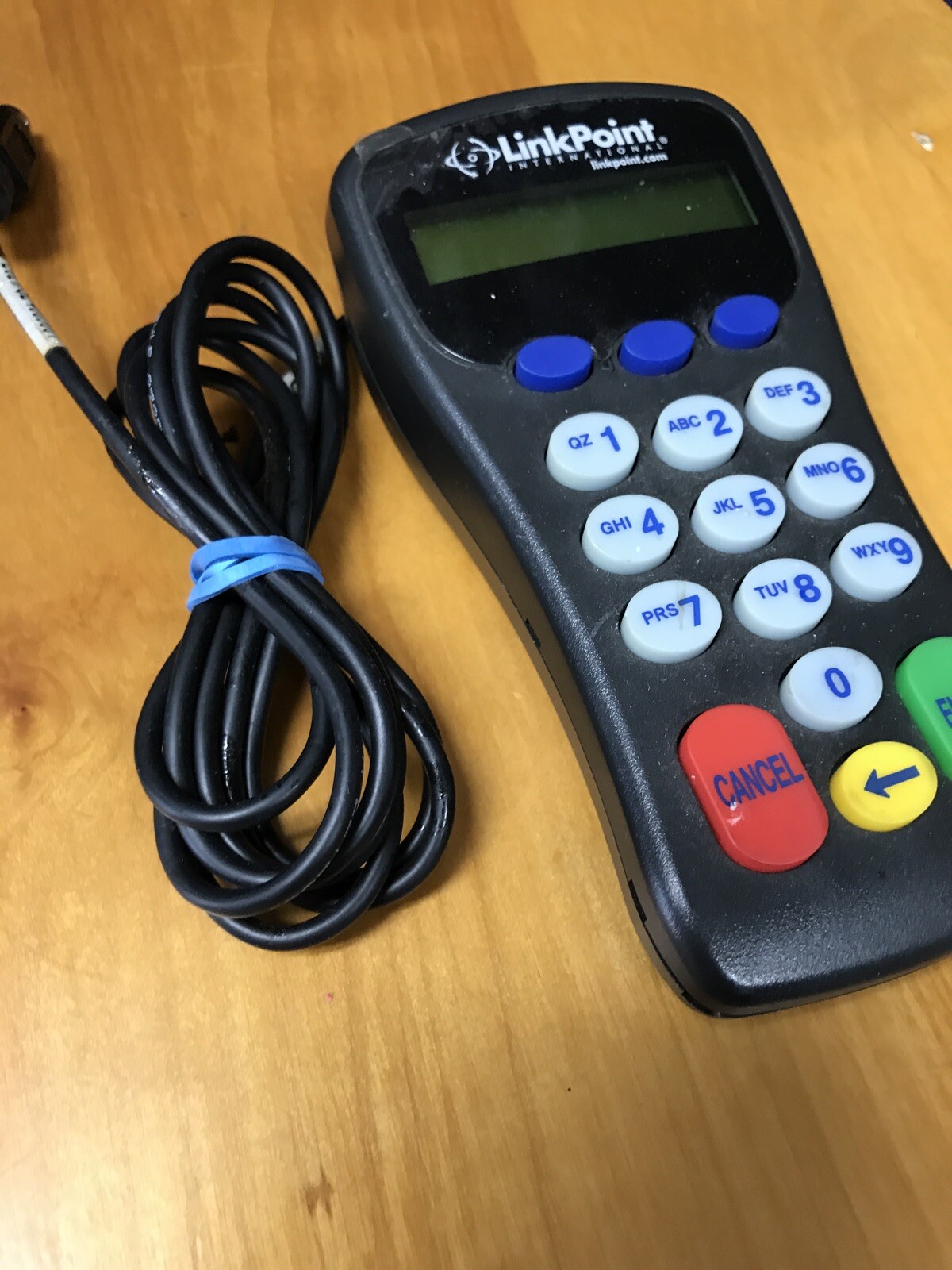 LINKPOINT INTERNATIONAL 8001 BANKPOINT II PINPAD CREDIT CARD DEBIT CARD READER