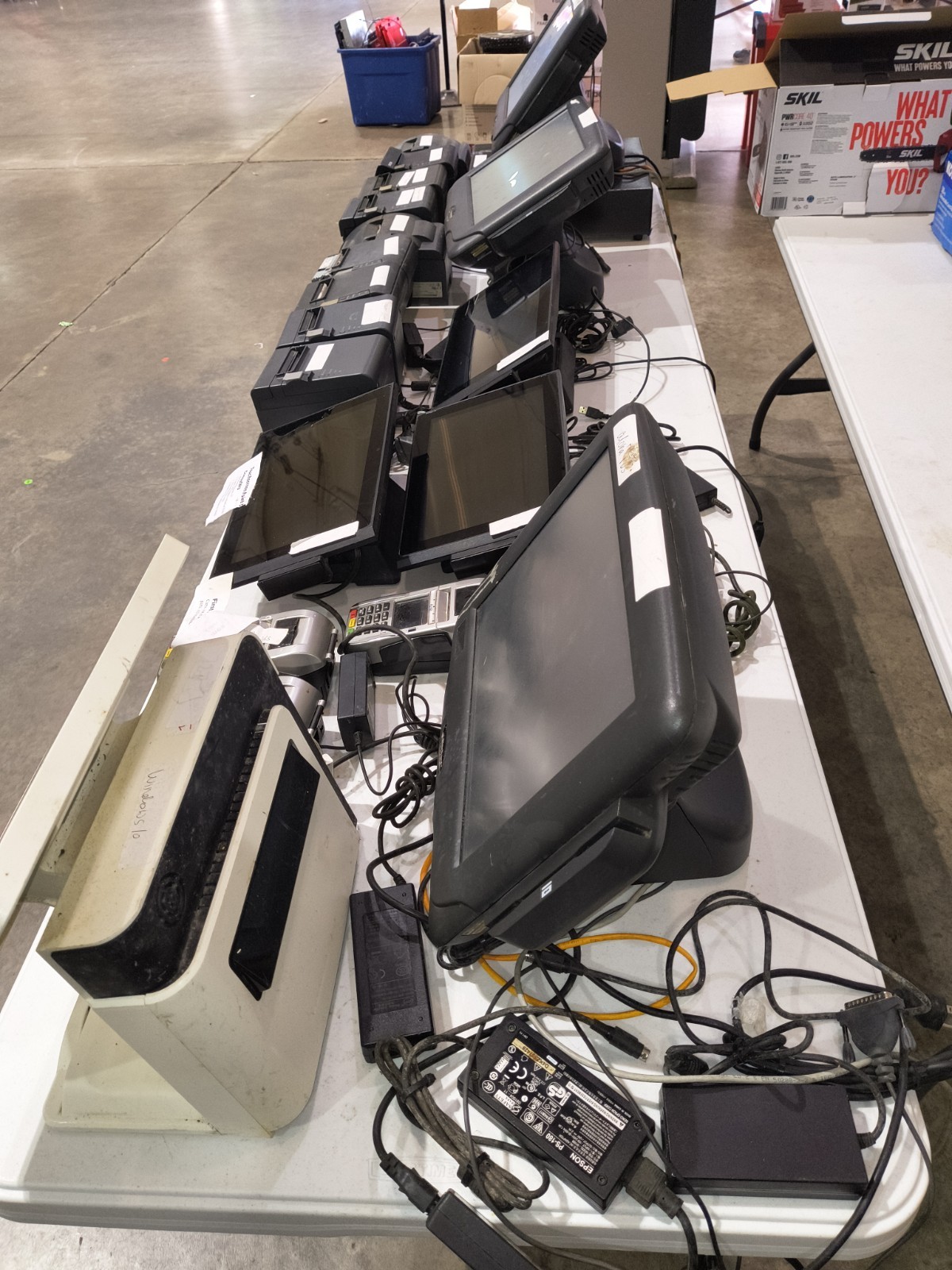 POS Systems, Printers, Credit Card Machines, And Cash Box Please Read Decription