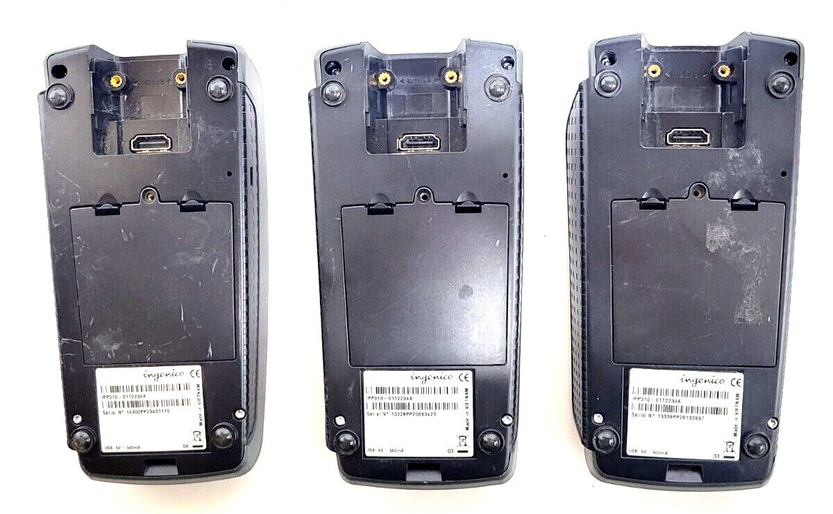 (LOT OF 3) – Ingenico IPP310 Payment Pin Pad Swipe Sale Card Reader Terminal use