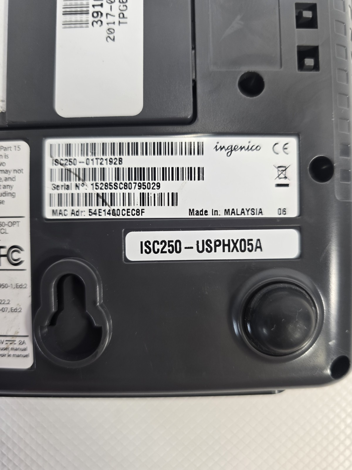 Ingenico ISC Touch 250 PoS Payment Credit Card Terminal Reader