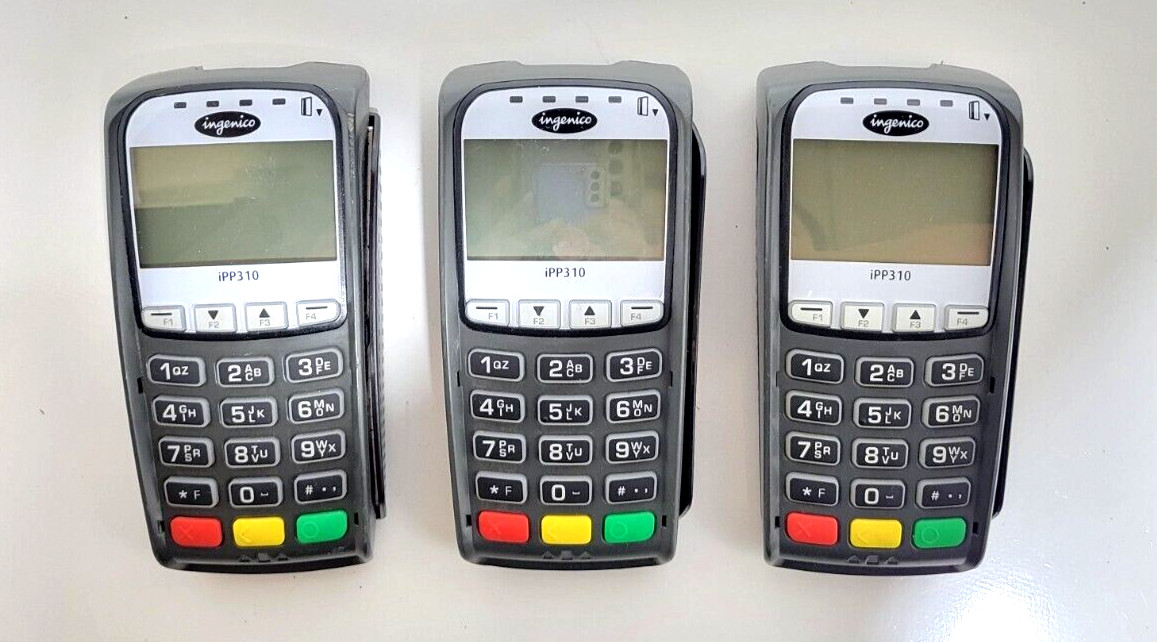(LOT OF 3) – Ingenico IPP310 Payment Pin Pad Swipe Sale Card Reader Terminal use