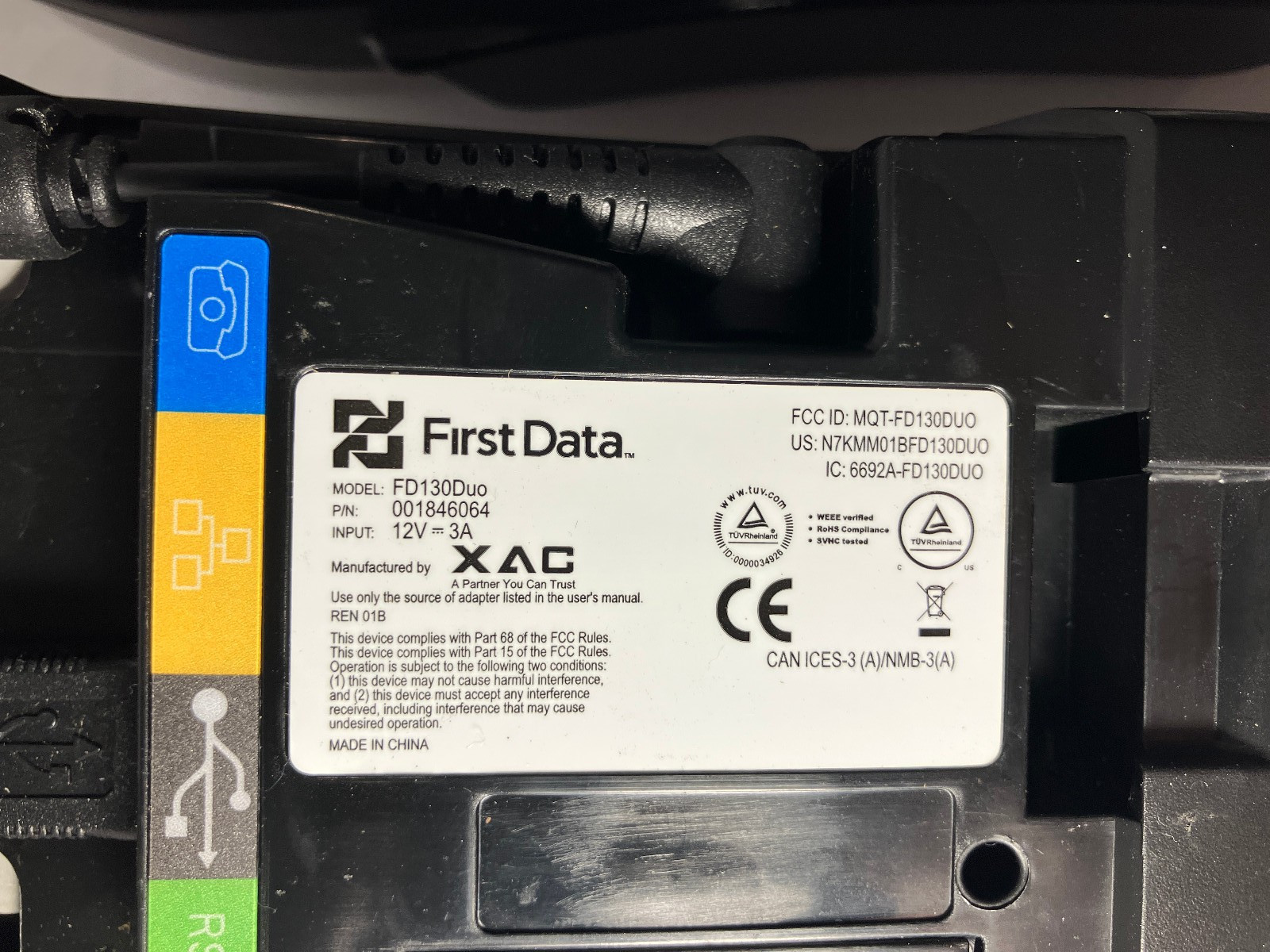SET First Data FD130 Duo and FD-35 PIN Pad Credit Debit Card POS Terminal w/ PS