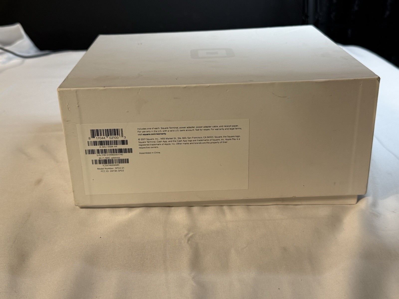 Square Terminal with Power Adapter and Cables