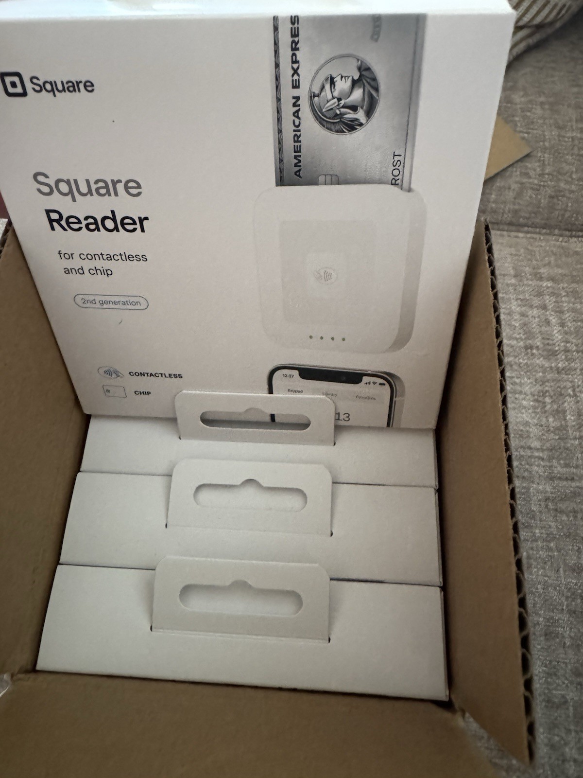 Four Brand New Square Card Reader for Contactless and Chip 2nd Generation W 4x