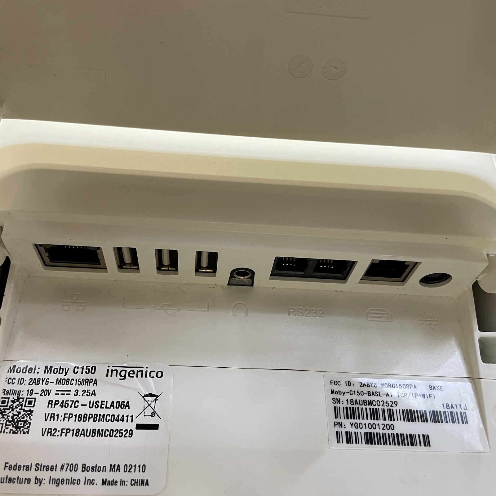 READ Ingenico Moby C150 POS Tablet Mobile Payment Terminal #MP3654