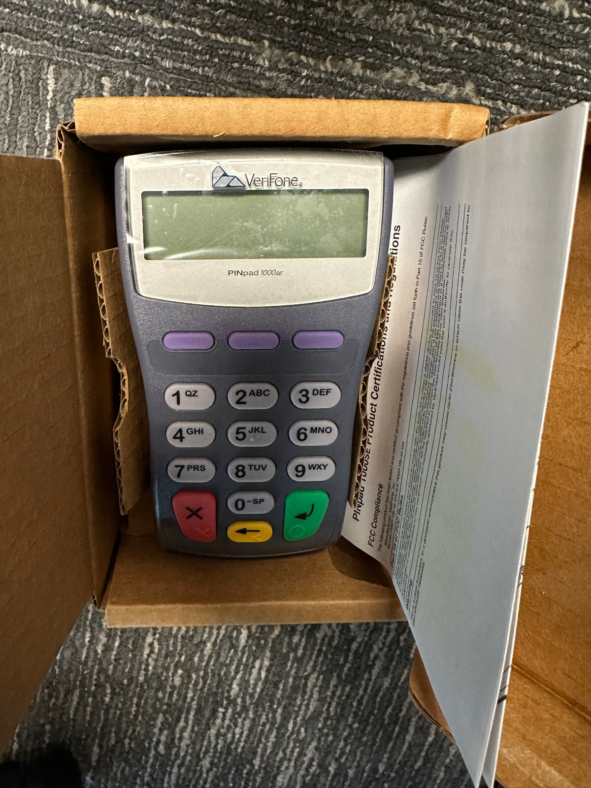Lot of (2) VeriFone PINPad 1000SE Pin Pad – New with com port cable and power