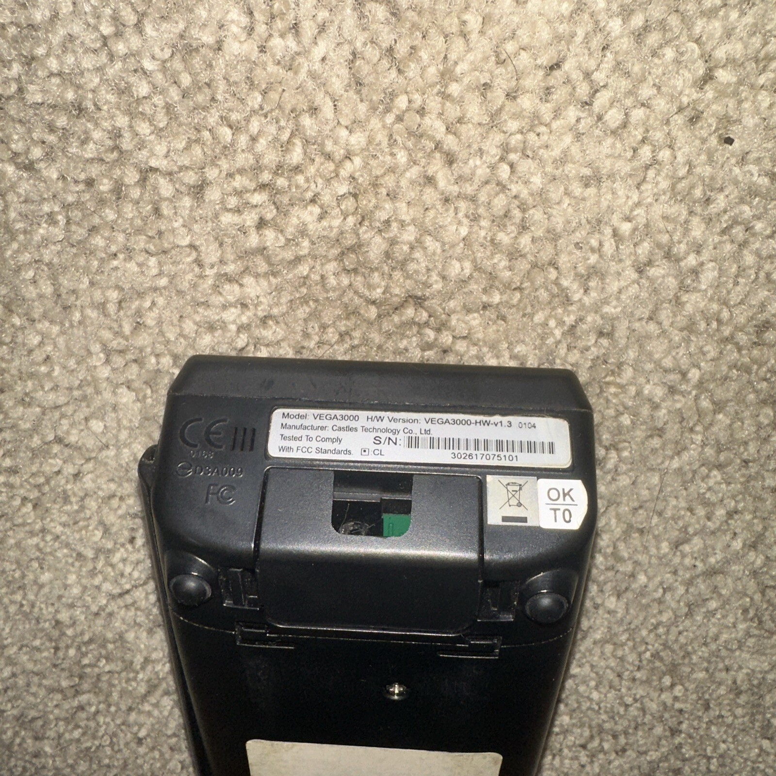 Dejavoo – Z6 Credit Card Terminal – Model VEGA3000 – UnTested