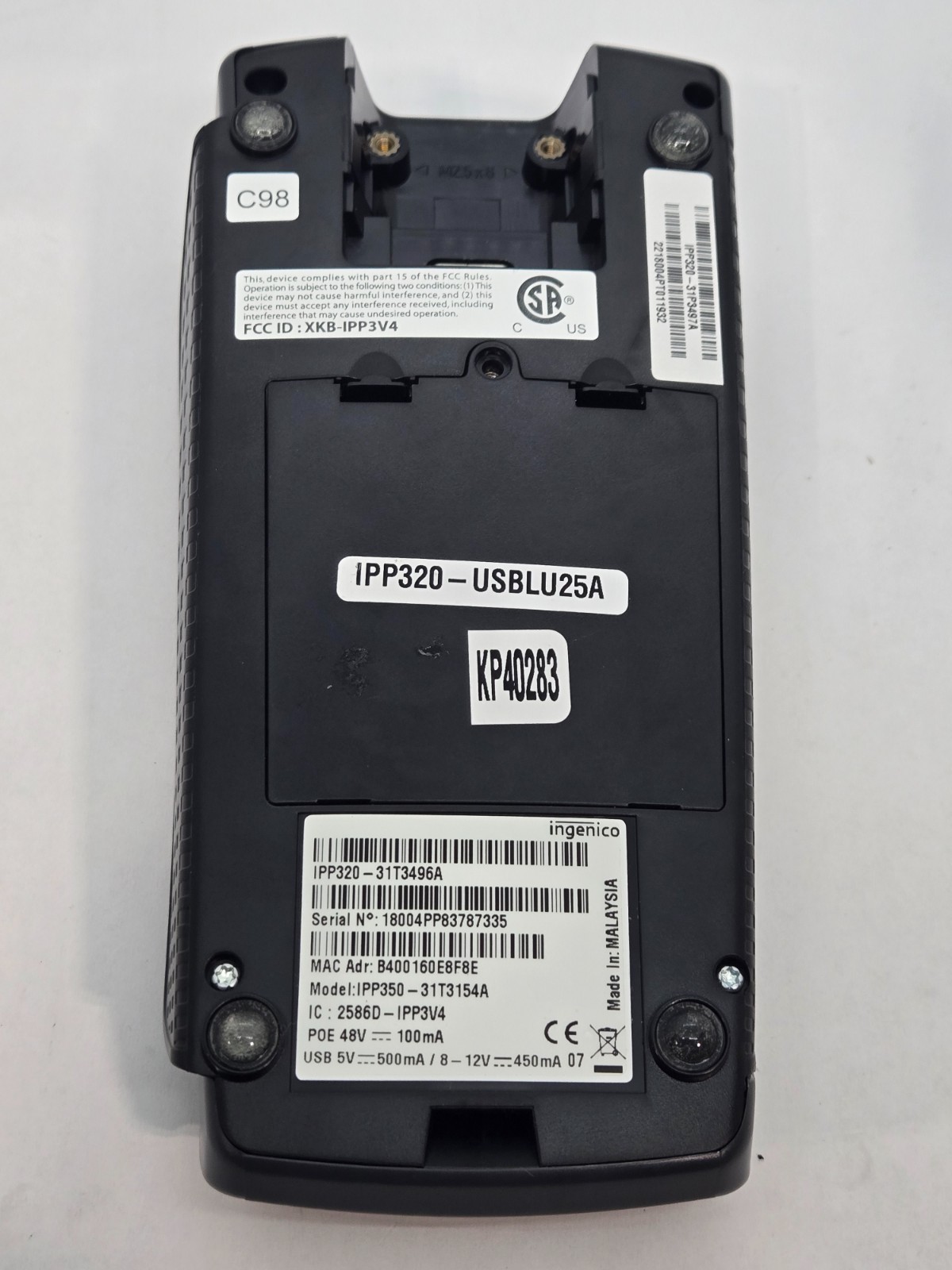 Ingenico IPP320-31P3497A PIN Pad FAST FREE SHIPPING a