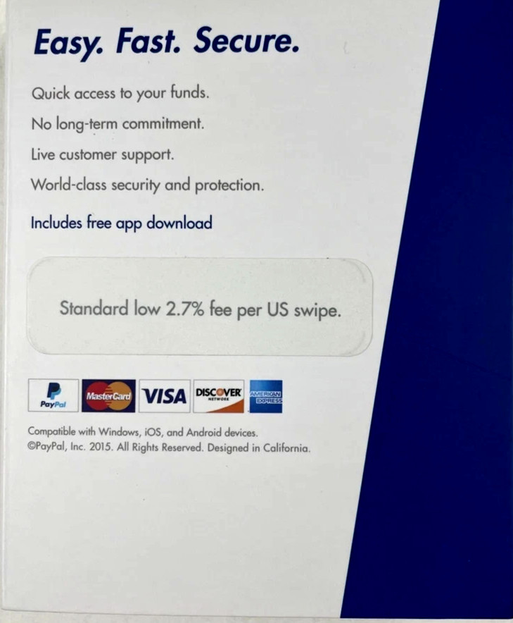 PayPal Mobile Credit Card Reader Swiper For iPhone and Android NIB