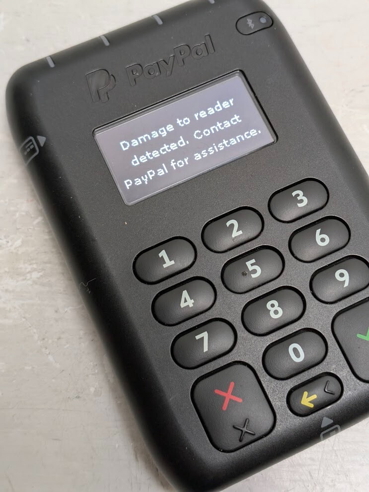 Miura PayPal Portable Bluetooth Card Reader M010-PROD10-V2-1 Black – For PARTS