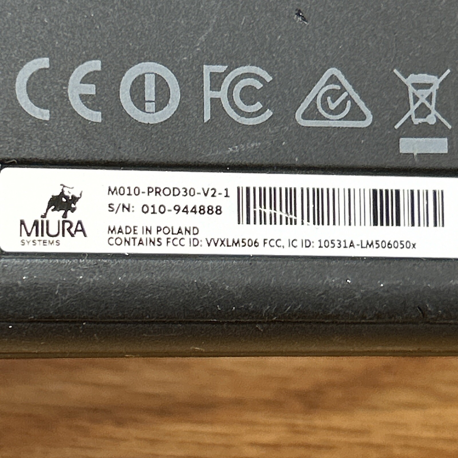 PayPal Chip & Swipe Credit Card Reader M010-PROD10-V2-7 No Tested