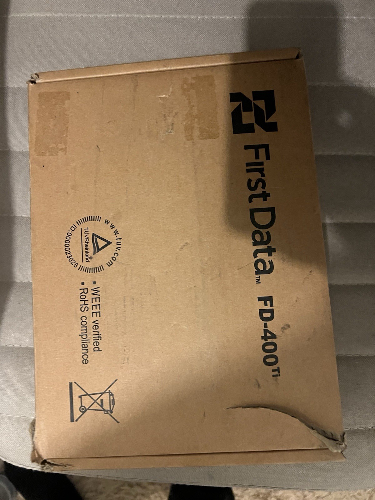 First Data FD-400 Ti Credit Card Machine with Power Cord POS
