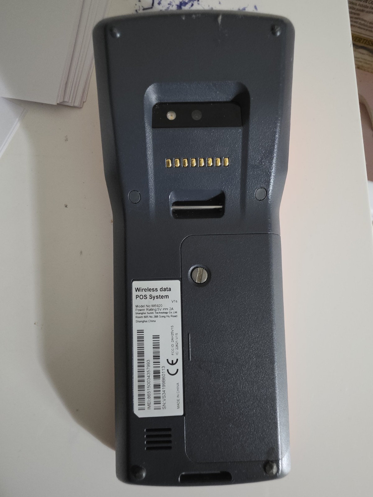 Sunmi V1s Android Wireless Handheld POS Terminal W5920 V1s-G – Read Description