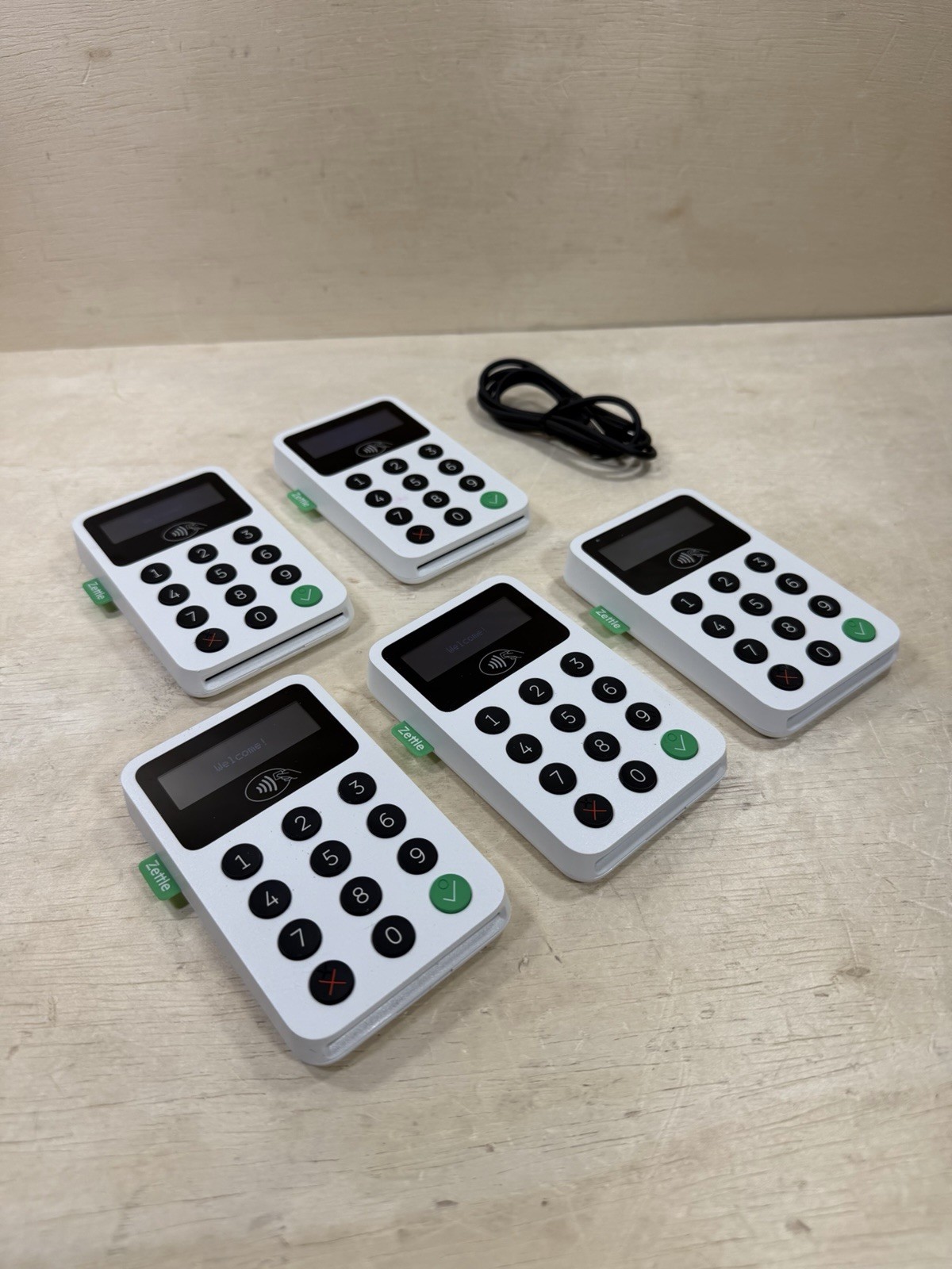 Zettle Reader 2 Card Reader Terminal Point of Sale – White LOT OF 5 UNITS