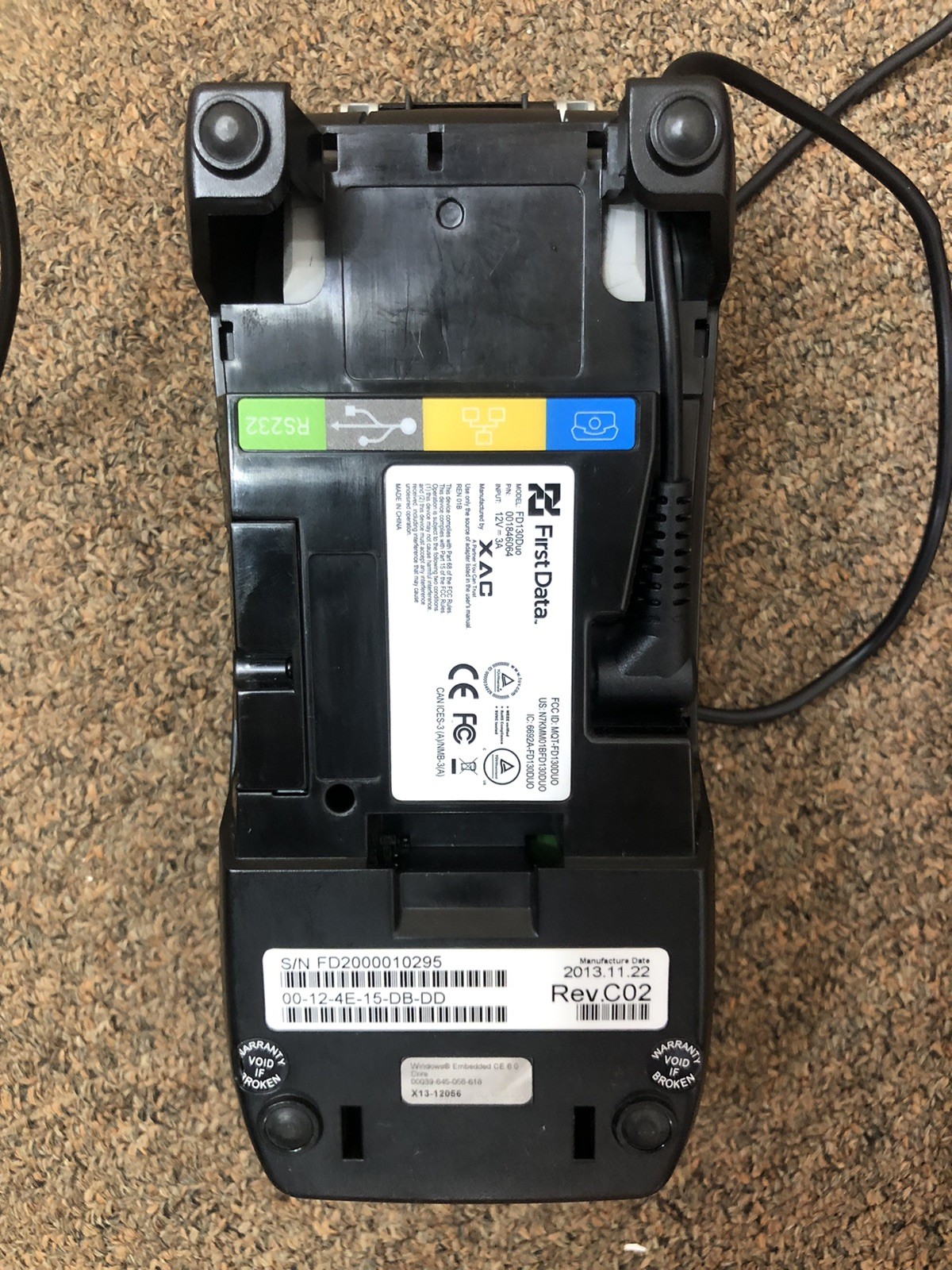First Data FD130 EMV Credit Card Terminal