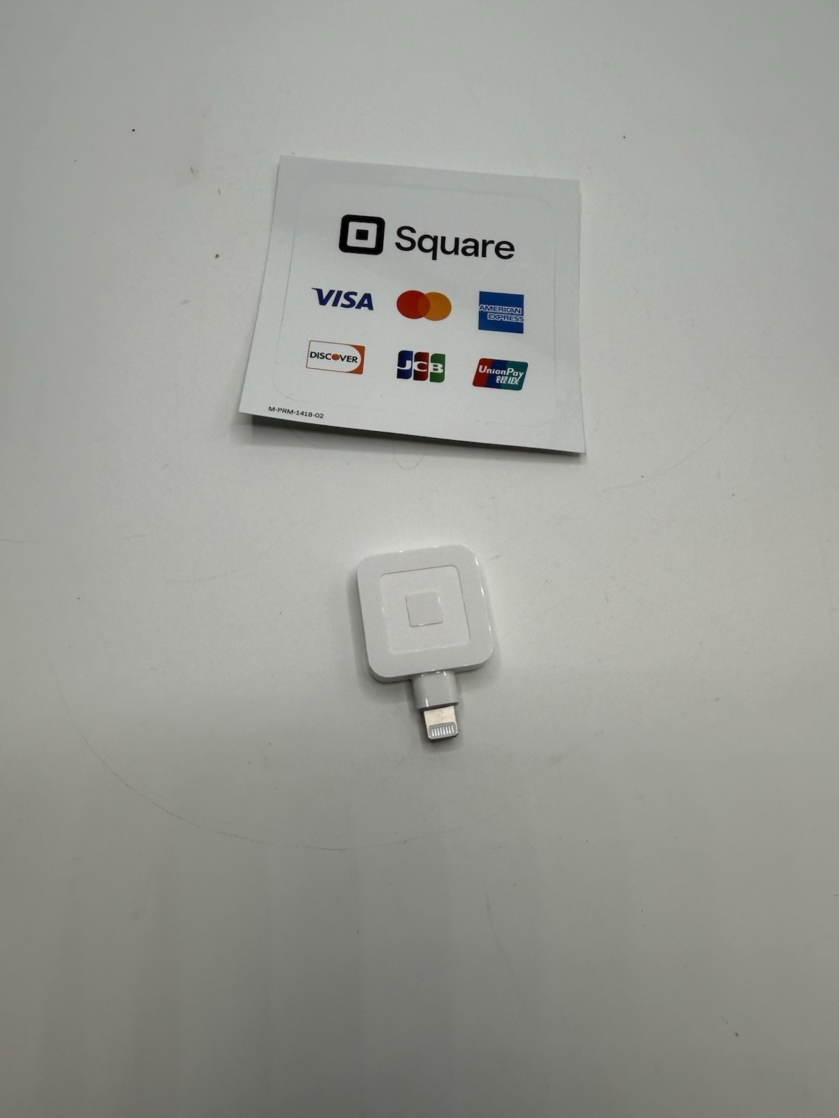 Square Credit Card Reader for Magstripe Lightning Connector for iPhone (No Box)