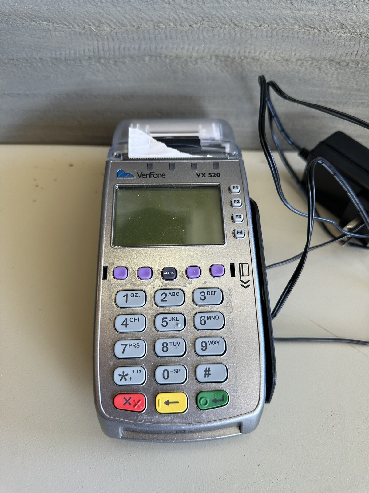 Verifone VX520 Credit Card POS Terminal DIAL/ETH/CTLS/EMV Chip Reader-OPEN BACK