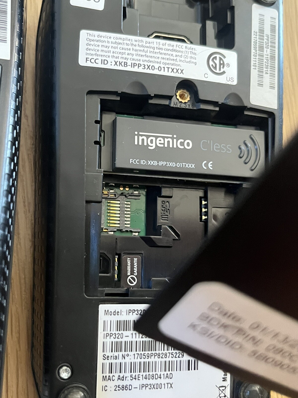 Ingenico IPP320 POS Credit Card Reader IPP320-01T1358A- Lot Of 2- Works No Cords