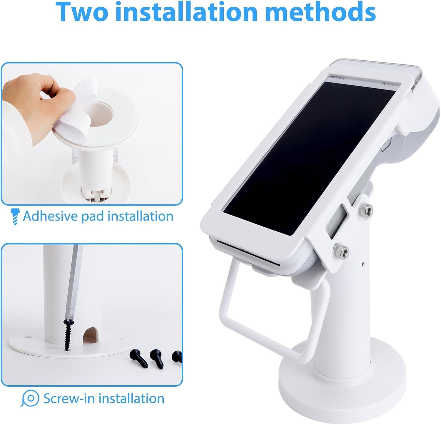 POS Terminal Stand for PAX A920 A920 Pro Credit Card Reader Holder Tilt Swivel