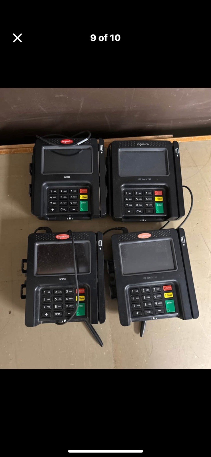 Ingenico iSC Touch 250 Payment Terminals Untested, 29 Of 39Machines Hve Stylist