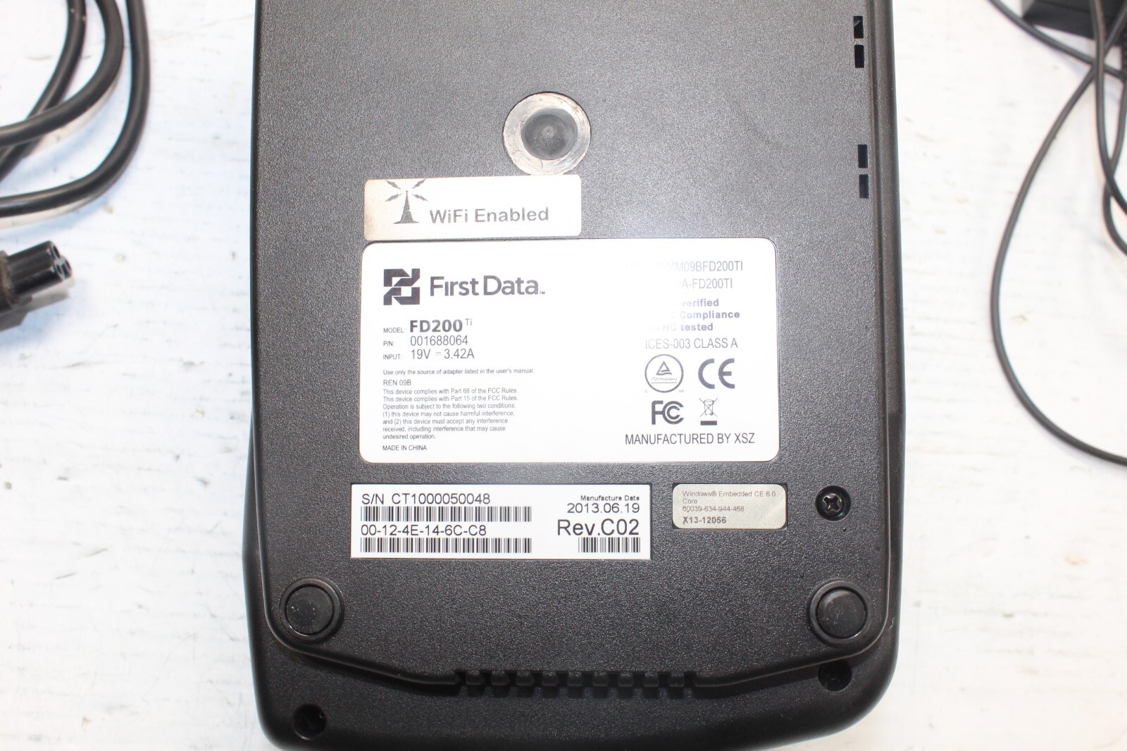 First Data FD200ti Touch Screen Credit Card Terminal